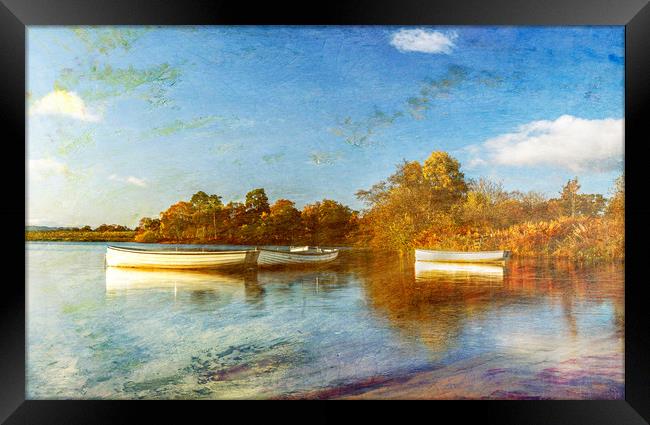 Rusky Boats Art Effects  Framed Print by Alan Sinclair