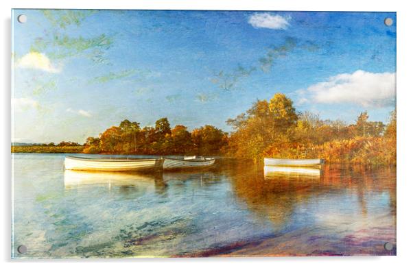 Rusky Boats Art Effects  Acrylic by Alan Sinclair