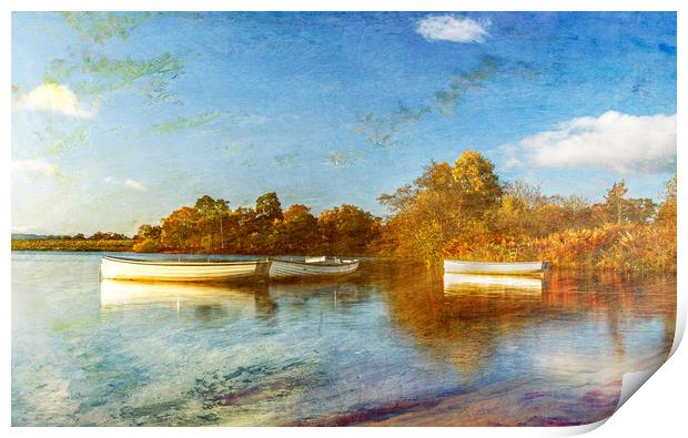 Rusky Boats Art Effects  Print by Alan Sinclair