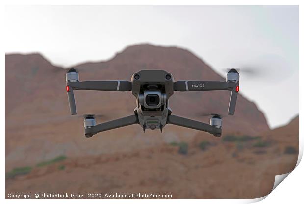 Quadrocopter, drone, with camera Print by PhotoStock Israel