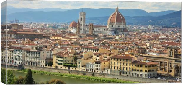 Florence Cathedral, formally the Cattedrale di San Canvas Print by M. J. Photography