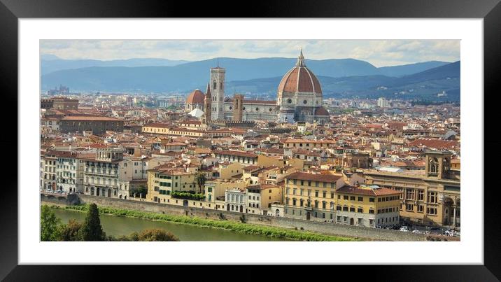 Florence Cathedral, formally the Cattedrale di San Framed Mounted Print by M. J. Photography
