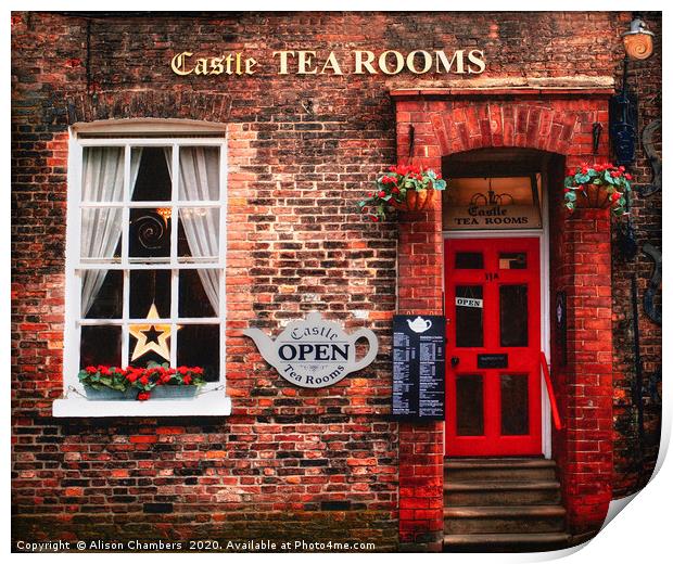 English Tea Rooms York Print by Alison Chambers
