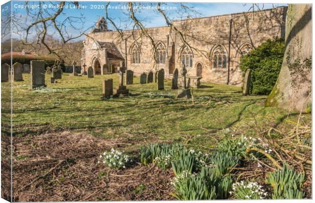 St Mary's, Wycliffe, Teesdale Canvas Print by Richard Laidler