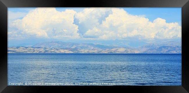 Crete is the largest and most populous of the Gree Framed Print by M. J. Photography