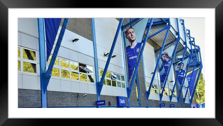 Stamford Bridge (stadium) Framed Mounted Print by M. J. Photography
