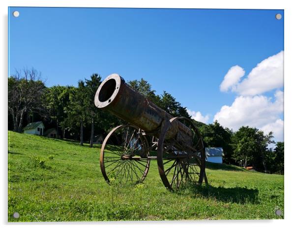 Old civil war cannon Acrylic by Martin Smith