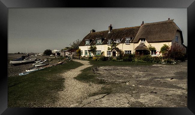 Weir Cottage Framed Print by Rob Hawkins