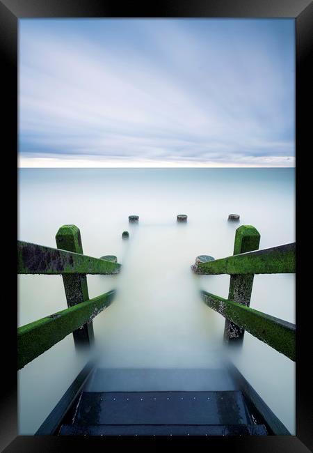 into the sea Framed Print by mark leader