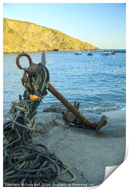 Ships Anchor. Print by Dave Bell