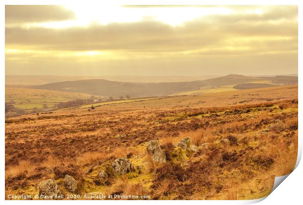 Moorland Print by Dave Bell