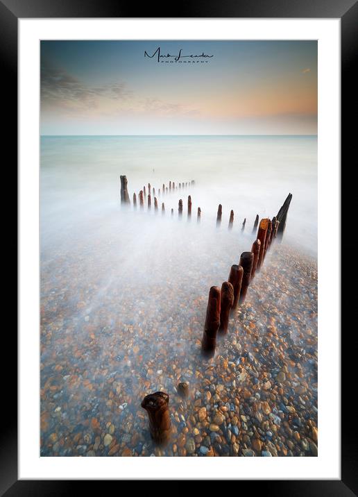 sticks and stones Framed Mounted Print by mark leader