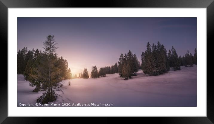 The Beauty of Winter Framed Mounted Print by Manuel Martin