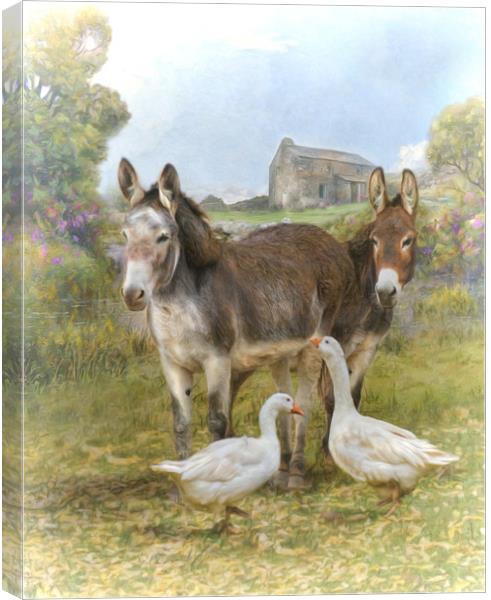 Farm Friends Canvas Print by Trudi Simmonds