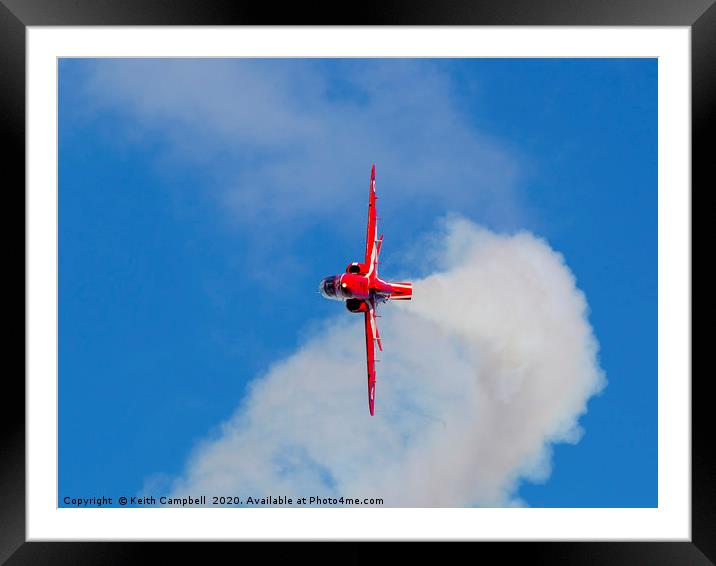 Red Arrows Hawk Framed Mounted Print by Keith Campbell