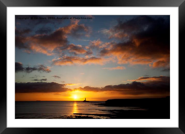 New Year's Day Sunrise Framed Mounted Print by Jim Jones