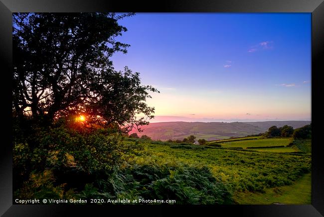 Brecon Common Sunset Framed Print by Gordon Maclaren