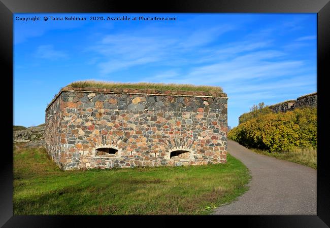 Suomenlinna Fortifications in October Framed Print by Taina Sohlman