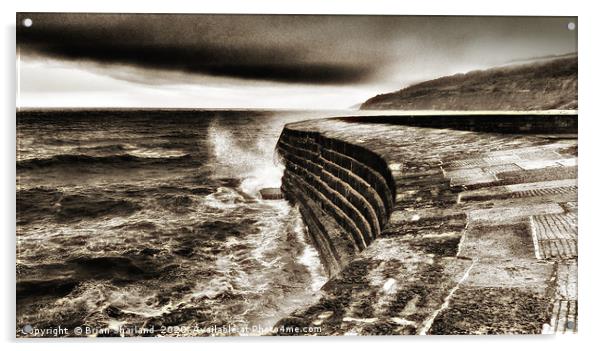 The Cobb. Acrylic by Brian Sharland