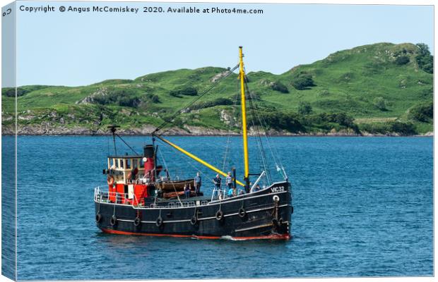 VIC32, one of the last seagoing Clyde puffers Canvas Print by Angus McComiskey
