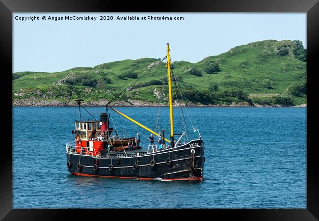 VIC32, one of the last seagoing Clyde puffers Framed Print by Angus McComiskey