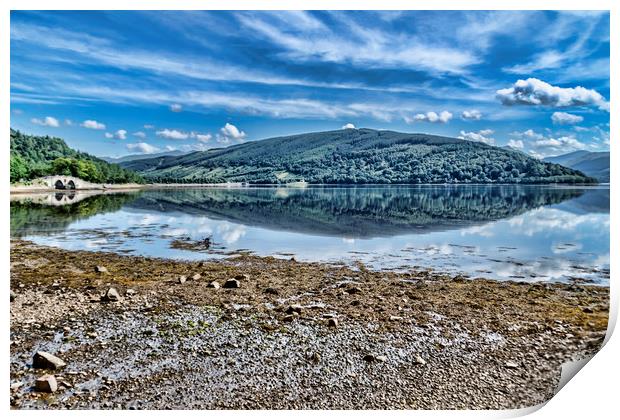Inveraray Loch View Print by Valerie Paterson