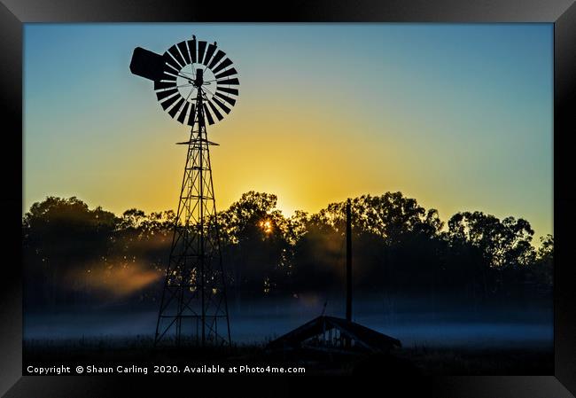 Sunrise At Mount Tamborine Framed Print by Shaun Carling