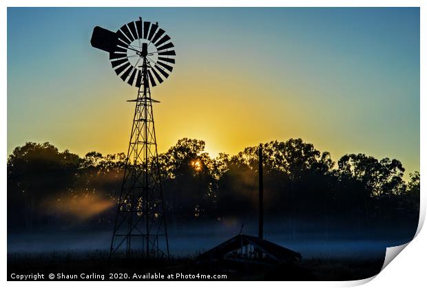 Sunrise At Mount Tamborine Print by Shaun Carling