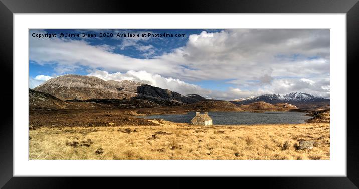 Loch Stack and Arkle #2 Framed Mounted Print by Jamie Green