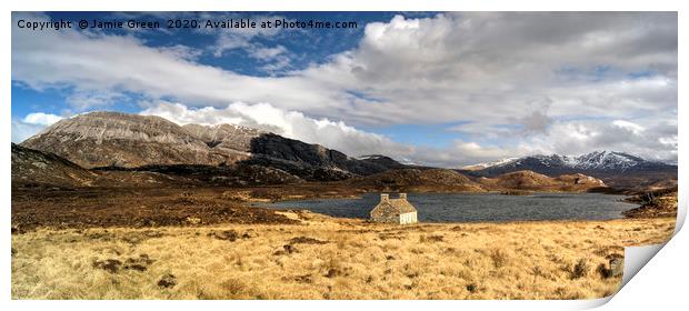 Loch Stack and Arkle #2 Print by Jamie Green