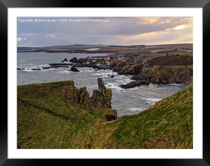 St Abbs Village Framed Mounted Print by Aimie Burley