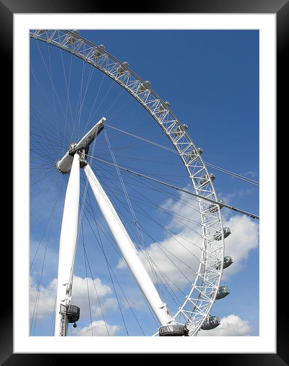 London Eye Framed Mounted Print by Lizzie Thomas
