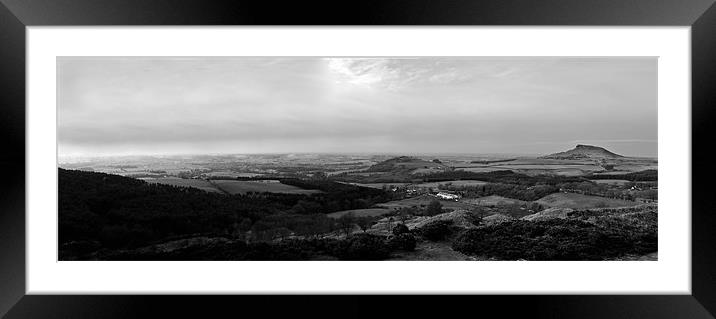 Roseberry Topping Framed Mounted Print by David Purton