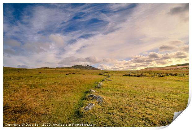 Flowing Sky Print by Dave Bell