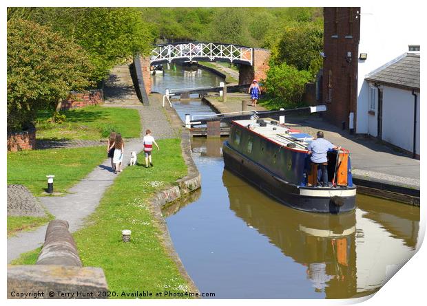 Canal life Print by Terry Hunt