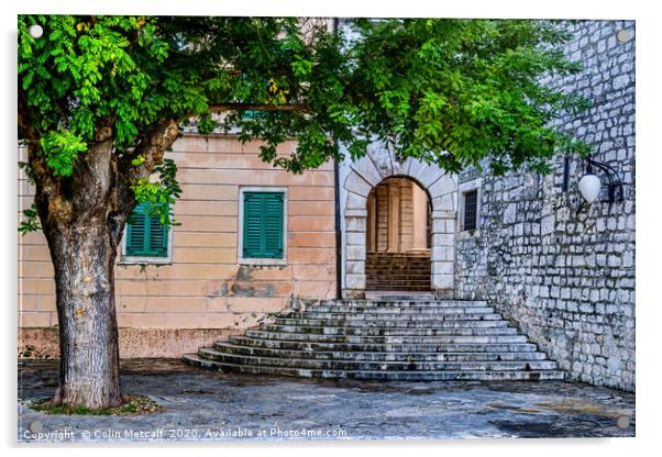 Sibenik, Croatia Acrylic by Colin Metcalf