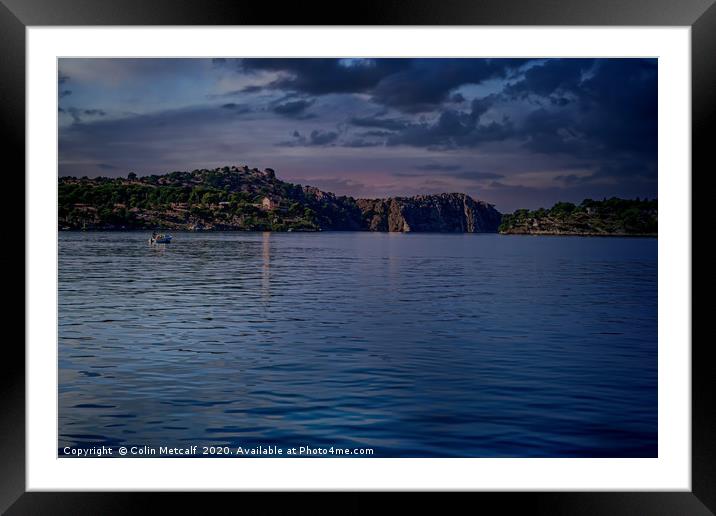 The Blue Hour Framed Mounted Print by Colin Metcalf
