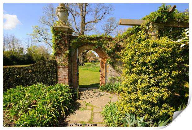 Hole Park Gardens Print by Terry Hunt