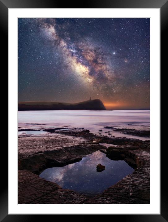 Reflections of Kimmeridge Framed Mounted Print by David Neighbour