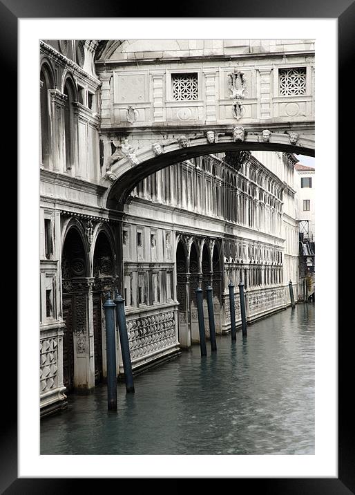 The Bridge of Sighs Framed Mounted Print by Martin Williams