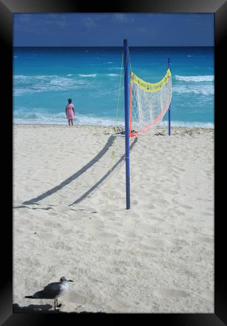 Cancun beach Framed Print by Larisa Siverina