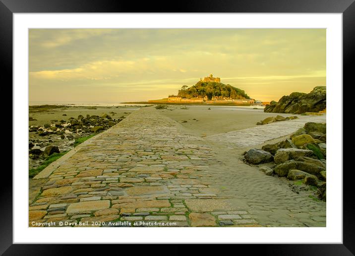 The Causeway  by Dave Bell Framed Mounted Print by Dave Bell