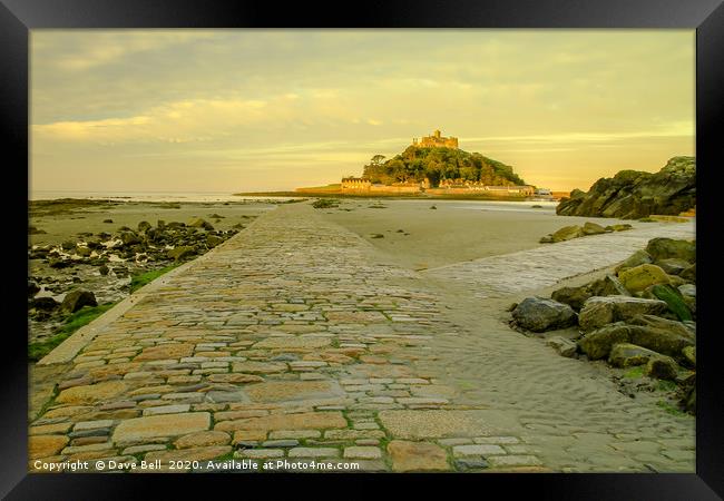 The Causeway  by Dave Bell Framed Print by Dave Bell