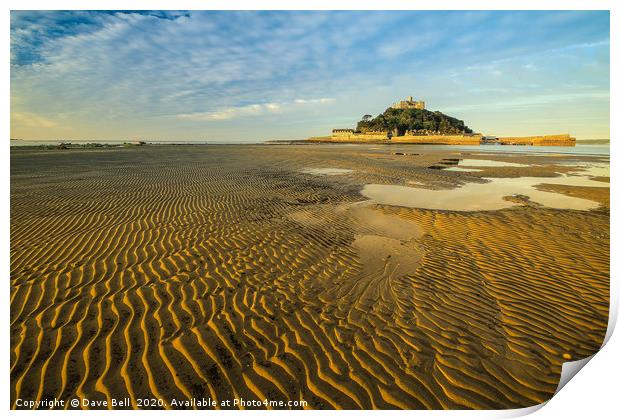 Rippled Sand Print by Dave Bell
