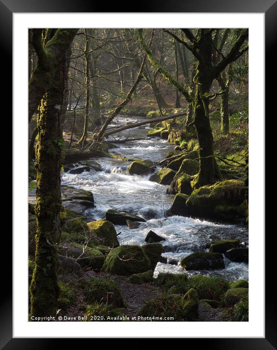 Water Flow Framed Mounted Print by Dave Bell