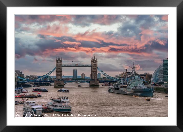 The City of London Framed Mounted Print by Steve H Clark