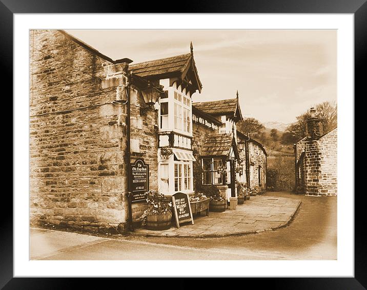 The Pub | Newspaper Framed Mounted Print by Sarah Couzens