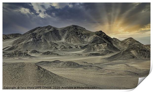 PERUVIAN DESERT Print by Tony Sharp LRPS CPAGB