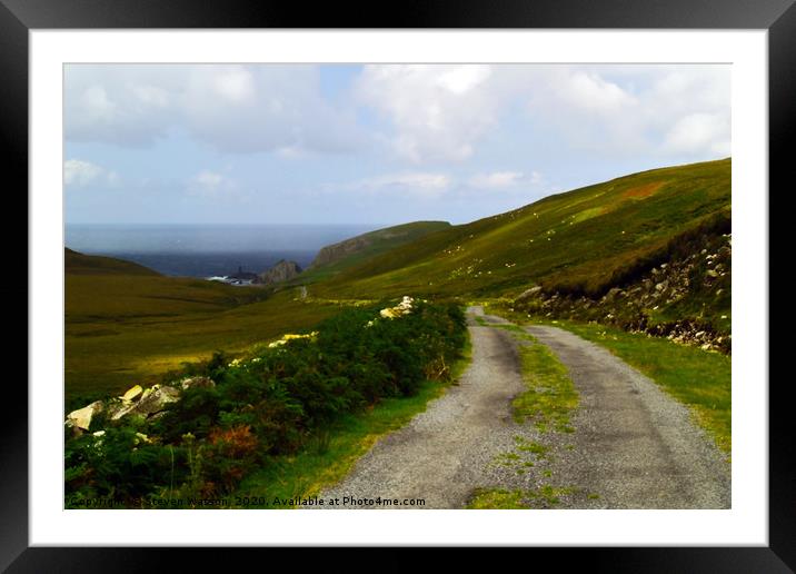 The Road to An Port Framed Mounted Print by Steven Watson