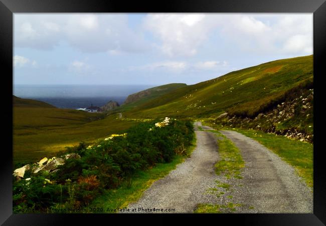 The Road to An Port Framed Print by Steven Watson